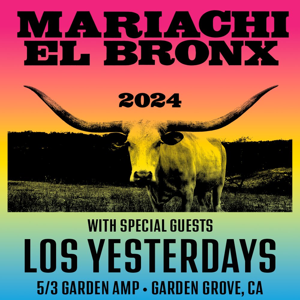 MARIACHI EL BRONX // @bronxovision LOS YESTERDAYS VANDOLIERS // @vandoliers This Friday! // OC | CA Get Tix gardenamp.com/feature/135121…