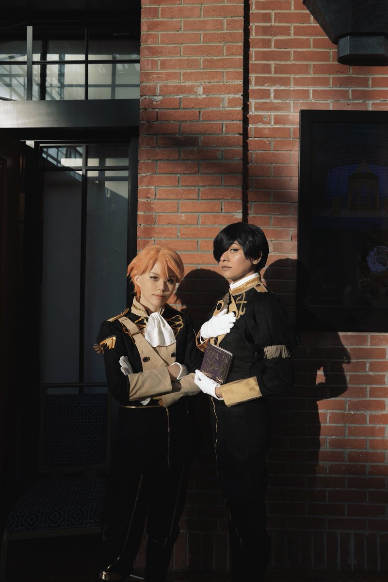 [“No wall is too high for us to scale, now that we understand and respect each other.'] Happy birthday, Ferdie <3 and happy belated birthday to -my- Ferdie 🥹🖤🧡!! Ferdie- @PrimalMXY Hubert- Me PH: @/wz_lyki #Cosplay #ferdibert #FireEmblemThreeHouses