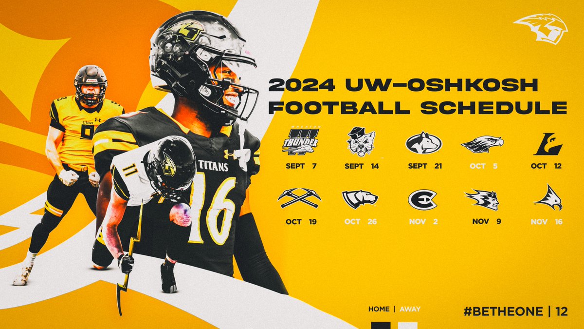 UW-Oshkosh Athletics (@uwoshkoshtitans) on Twitter photo You saw <a href="/UWOFootball/">UW-Oshkosh Football</a>'s video release of the 2024 schedule, now it's time to read all about itโก๏ธ๐
๐ฐuwoshkoshtitans.com/sports/fball/2โฆ
#GoldStandard You saw <a href="/UWOFootball/">UW-Oshkosh Football</a>'s video release of the 2024 schedule, now it's time to read all about itโก๏ธ๐
๐ฐuwoshkoshtitans.com/sports/fball/2โฆ
#GoldStandard