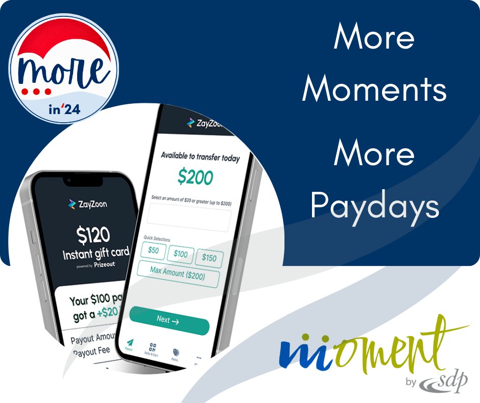 Give employees more access to more paydays with Wages on Demand - the unparalleled flexibility to access earned wages as soon as work is completed, without having to wait for a paycheck. Learn more at ow.ly/4t1j50QbLjV #accessmorepaydays #flexible #employeebenefit