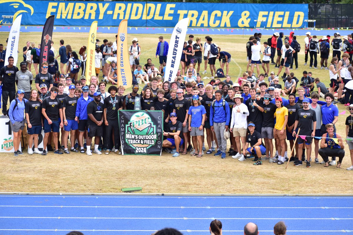 Peach Belt Conference Champions for the sixth time out of six tries, Embry-Riddle Men's Track &amp; Field!!!!

#GoERAU #DaytonasHometownTeam