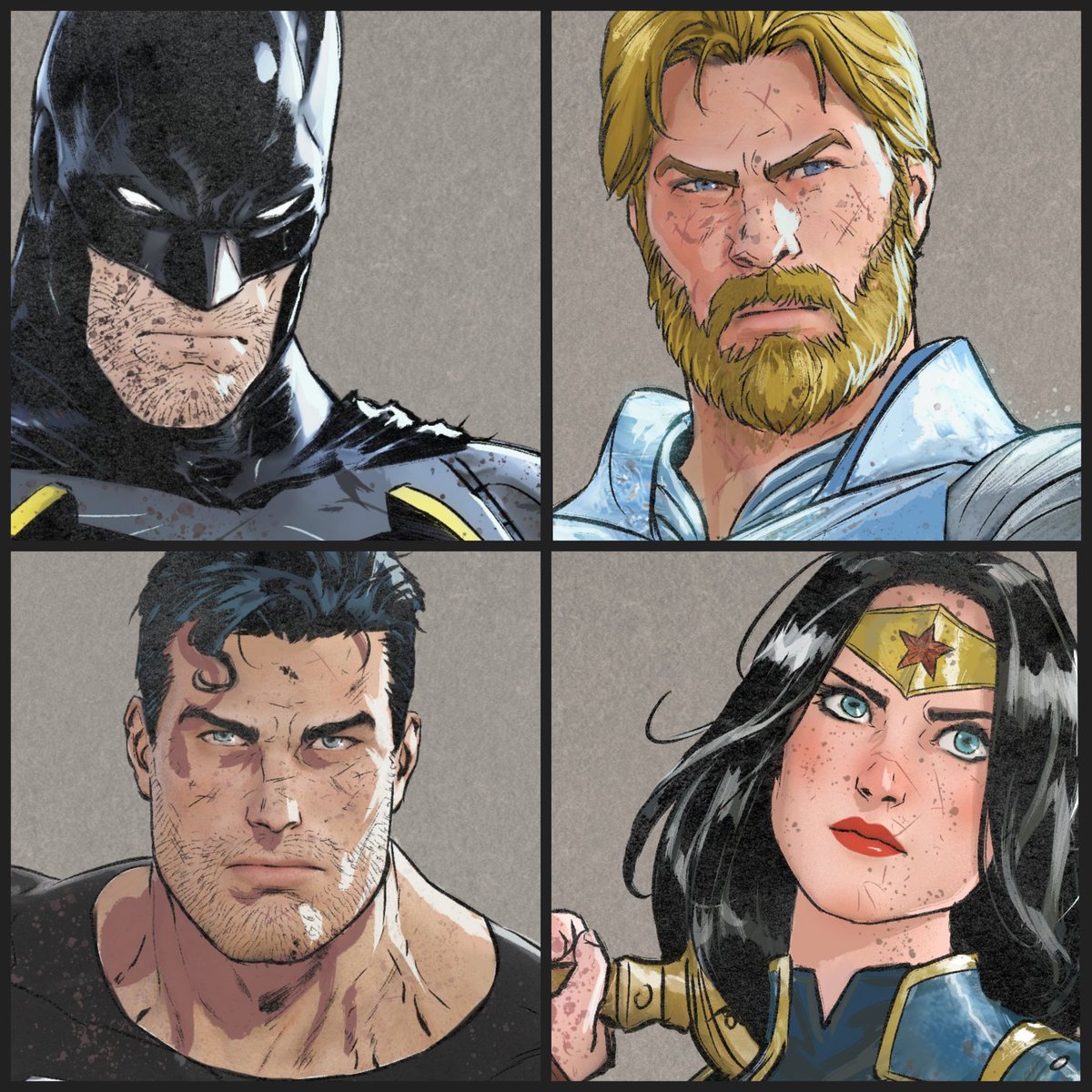 Cornerstones: Artist @mikeljanin teases a look at these 80+ year icons as they embark upon their next epic chapter in DC Comics! #AbsolutePower