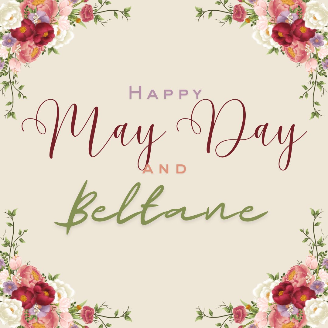 🌺Happy May Day and Beltane! 🌼 Let's welcome the season of fertility, growth, and abundance with joy and celebration. May your day be filled with love, laughter, and the beauty of nature's renewal.🌞🌿 #MayDay #Beltane