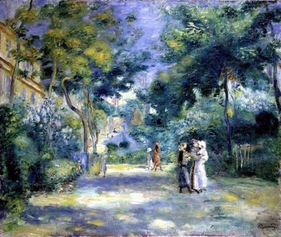 Pierre Auguste Renoir The garden in Montmartre 1890