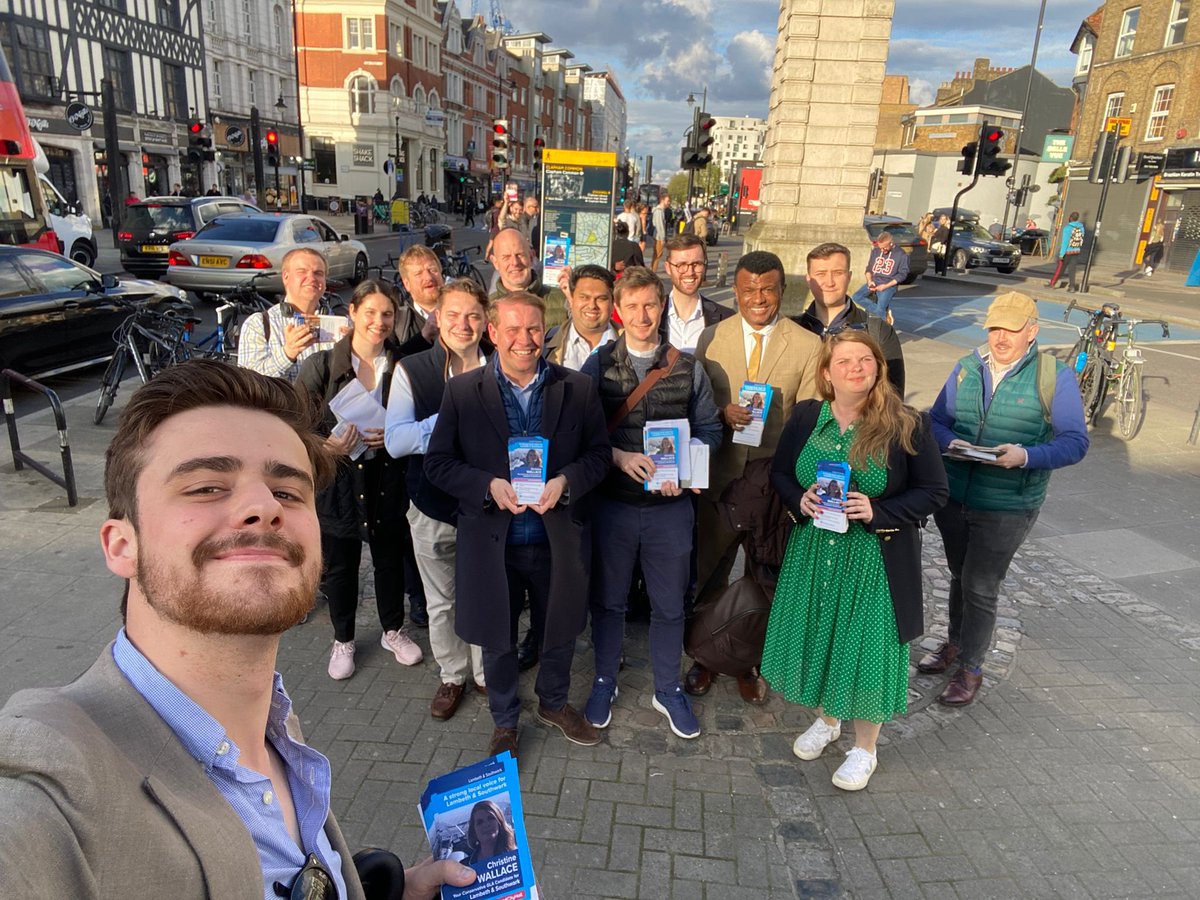 We were out supporting @Chrissie_W13’s campaign for Lambeth and Southwark today. Her campaign is what we need to see more of: pro-housing, pro-young people.