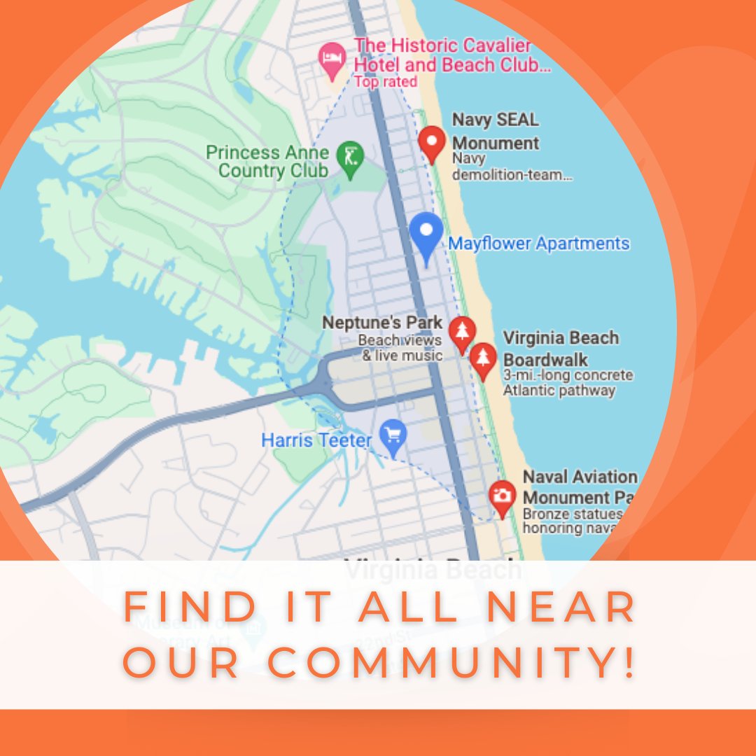 MayflowerVB's tweet photo. Wave goodbye to boring weekends. At the Mayflower, fun at locations like The MOCA, Neptune's Park &amp; the Beach Boardwalk is only a hop, skip &amp; a jump away! https://t.co/3XfEfl9uWJ