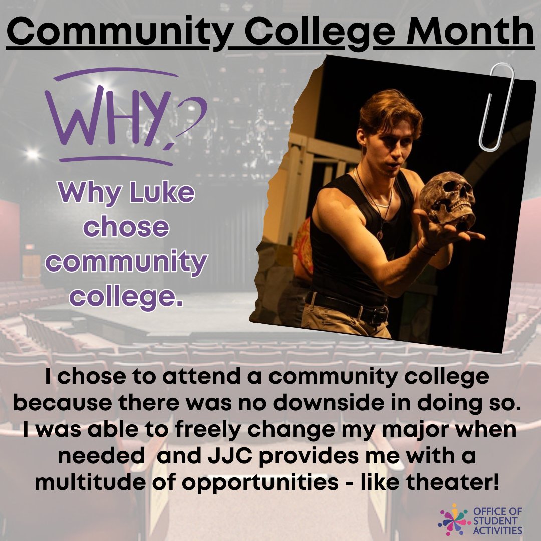 To wrap up Community College Month, let our final student employee, Luke, tell you why he choose to come to a community college. We are certainly happy he did!