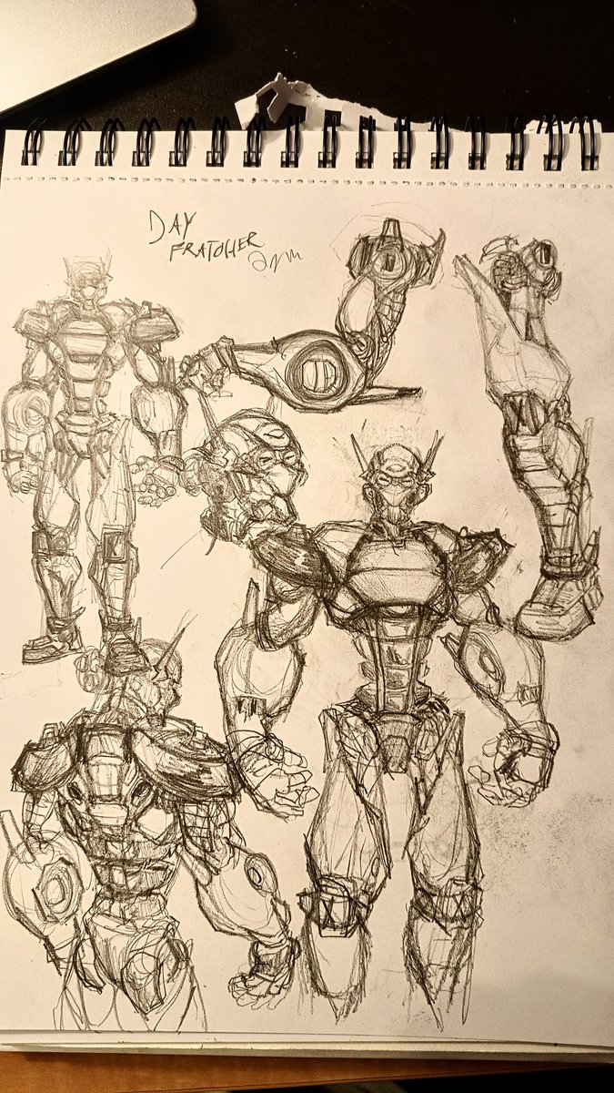 Fratch sketches of limbs and more Any advice on how to do consistent robot design is appreciated.