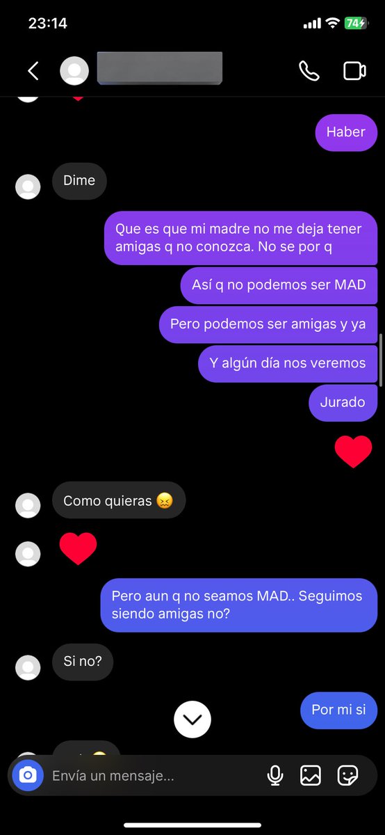 estoy llorando con esta conversación de cuando tenía 13 años