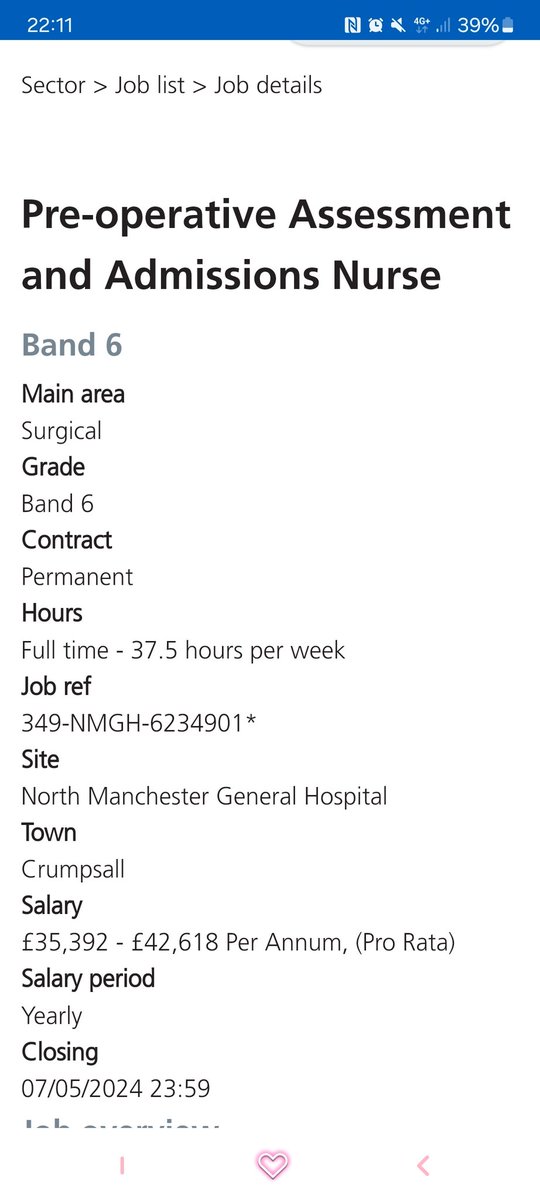 Come and join the fantastic team @PreOpNMGH they are looking for an enthusiastic nurse to join the team in our developing surgical pre op service. @JoyceTetlow @LorettaBrowne01