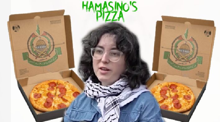 (STUDENT) Demands That School Bring The Protesters Food. You Don't Want Our Protesters To Starve?' Get A Slice Of History With HAMASINO'S PIZZA #HamasinosPizza @JackPosobiec @catturd2 @JimBreuer @RobSchneider @alexstein99