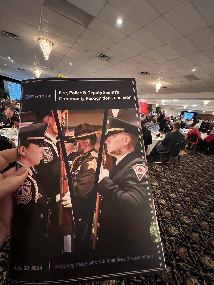 Today, @citizensenergy hosted the 56th Annual Fire, Police & Deputy Sheriff's Community Recognition Luncheon.   Congratulations to all the nominees & winners! More info -> surl.li/tiqrb #citizensindyheroes