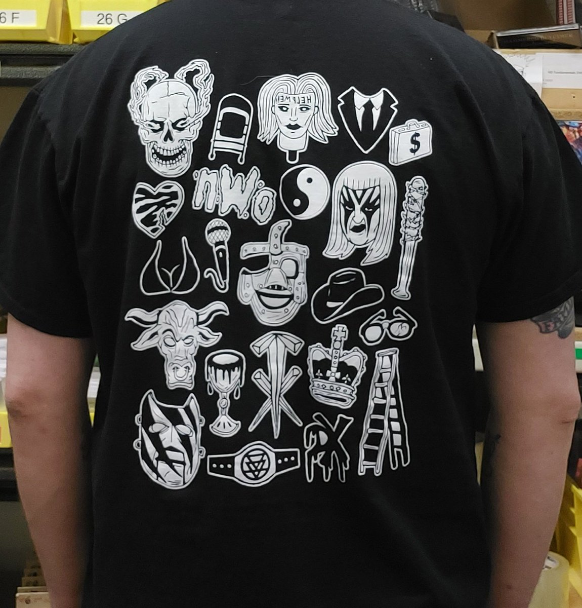 Day 355 of a different shirt every day until I run out Rad wrestling tribute shirt by Philadelphia artist Doomed 666