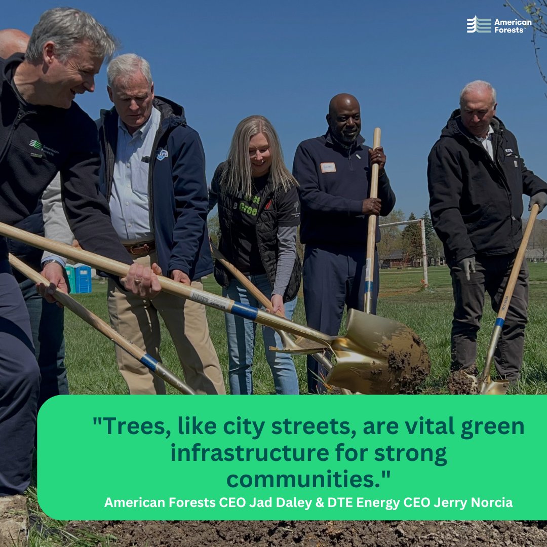 #TreeEquity throughout the @CityofDetroit is a goal that we're working with the @DetTreeEquity (DTEP) to achieve! Right now, the spring planting season is well underway and DTEP's goal of planting 5,000 trees by the end of this summer is within reach!