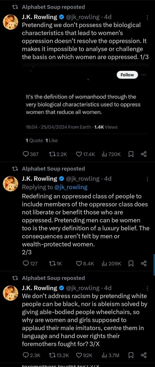 Typical jk rowling fan.