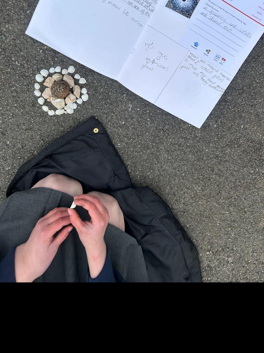 Wonderful art work from our Year 3 pupils. They created Andy Goldsworthy’s land art, using natural objects to recreate some of the pieces that inspired the children. #Makeeverydaycount #Activelearning #Authenticity