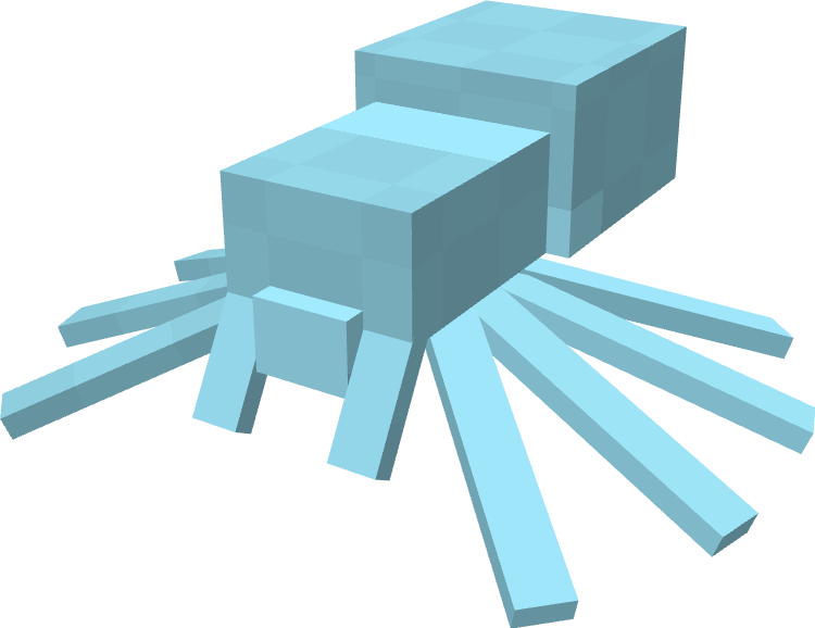 Bleu_2ay's tweet image. I remade the minecraft spider again 🕷️
