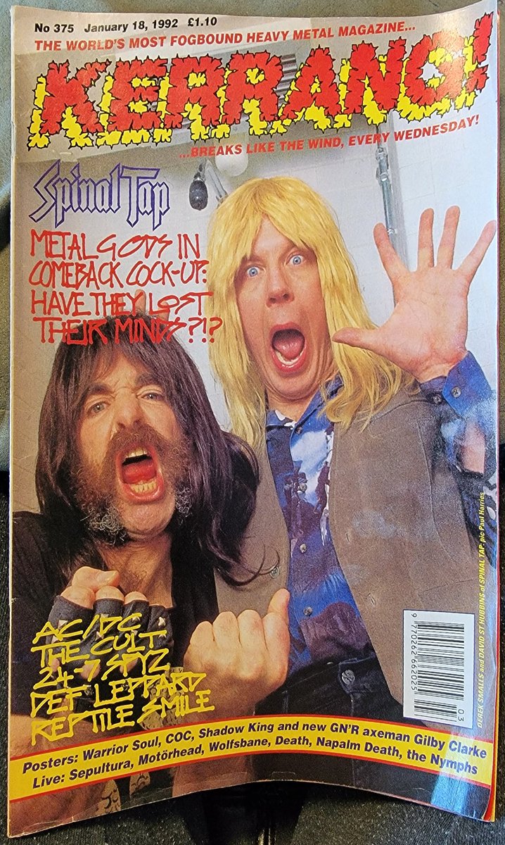 A blast from the past! Derek Smalls and David St. Hubbins. @theharryshearer @MJMcKean #SpinalTap