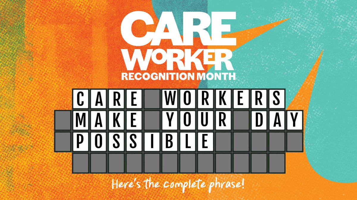 That’s it, you found the final clue! Thanks for sticking with us and celebrating #CareWorkerRecognitionMonth! Close out the month by submitting the full phrase for a prize: ndwa.us/puzzle