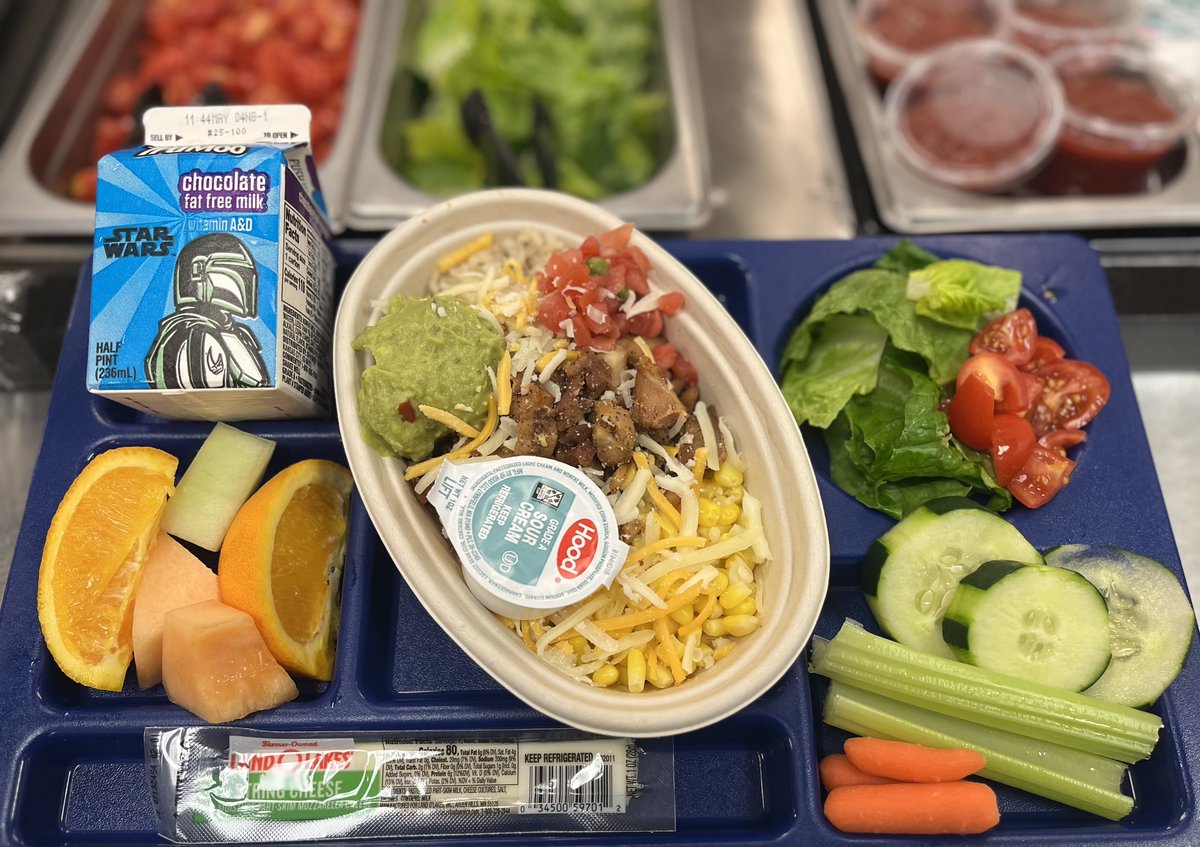 Today was one of our favorites, the Chicken Chipotle Bowl! #SchoolMealsThatRock #SchoolMealsForAll