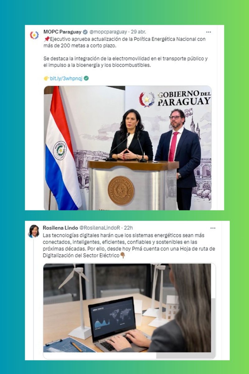 Avances energéticos en #Paraguay 🇵🇾 y #Panamá 🇵🇦! Notables avances de países miembros de OLADE que están comprometidos en la transformación de sus sectores energéticos y lideran políticas y acciones en el camino hacia un futuro más sostenible y eficiente en energía. ¡Seguimos