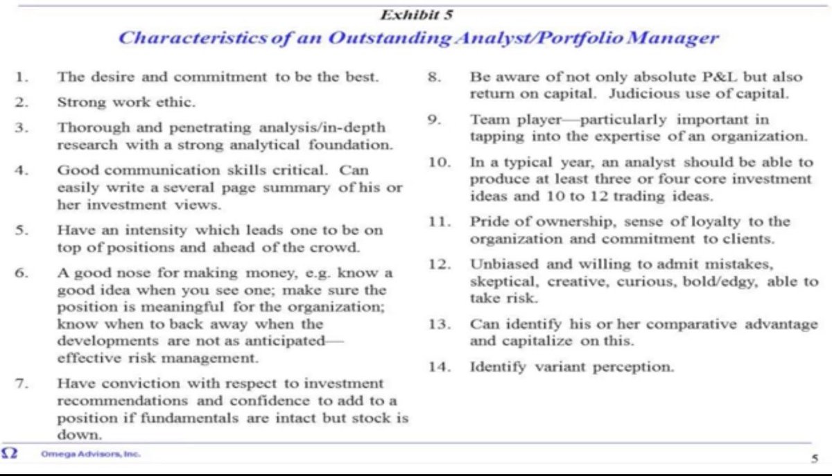 This is a very good list on the characteristics of an outstanding analysts / PMs: