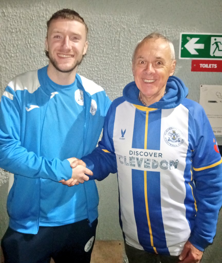 ClevedonTownFC's tweet image. Congratulations to tonight's player of the match Joe Teall