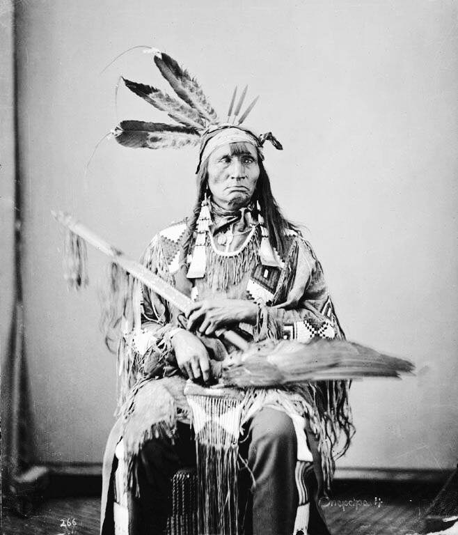 Walking Shooter. Hunkpapa Lakota. 1872. Photo by Alexander Gardner.