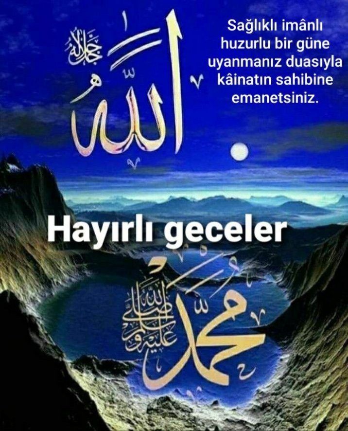 Tüm dostlara hayırlı huzurlu geceler