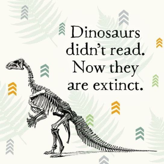 Just saying 

Don’t be a dinosaur 🦕

@SLLeisCulture 
@SouthLanCouncil 

#librariesareessential 💪🏼📚❤️

change.org/SaveOurLibrari…