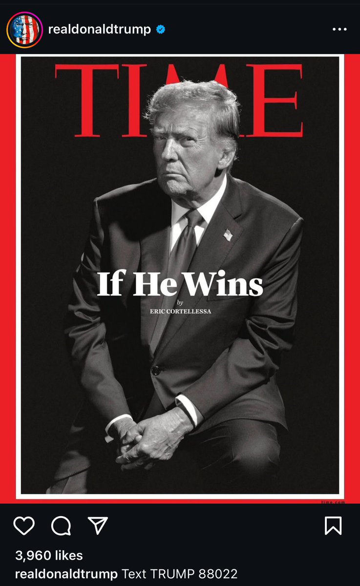 As usual, Wrong Trump On Time Mag. sniW eH fI =57, 38 -->311 pmurT norraB =57, 38 -->311 [5+7 =1+2 =(3), 3+8 =(11)]➡️311 113♾️311 = Deception If He Wins =123 Four Eleven =123 Anti Jesus =433 *11 = 33-->Sun³ Moon³ *411 = 433