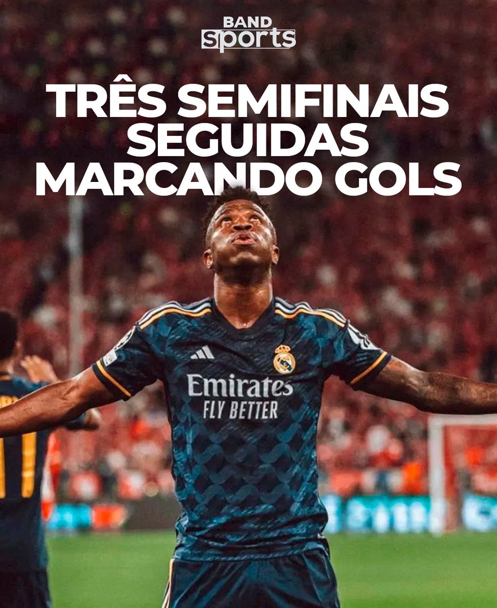 VINI, VOCÊ É UM ABSURDO! NASCEU PARA JOGAR A CHAMPIONS! O brasileiro meteu dois gols no Bayern de Munique lá na Alemanha e o jogo de ida da semifinal terminou empatado! #BandSports #ViniJr #RealMadrid #ChampionsLeague #Bayern