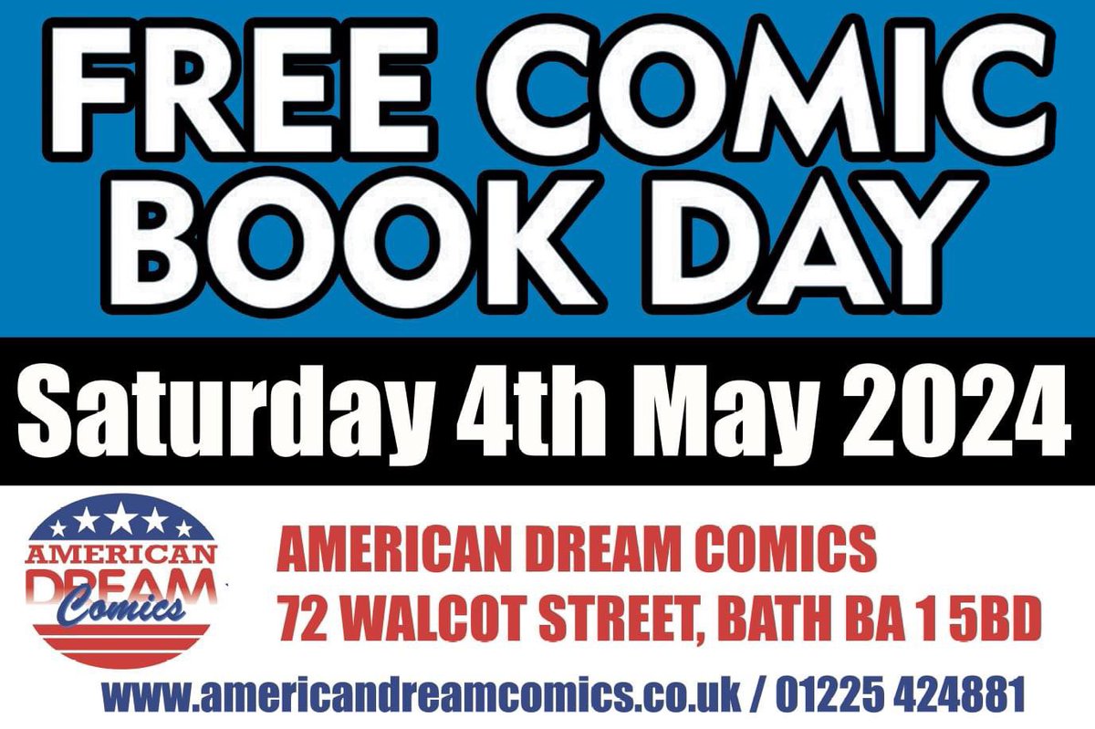 bathcomics's tweet image. 40 different titles are available on Free Comic Book Day. Spider-Man, Popeye, Asterix, TMNT, Star Wars, Transformers, Battle of the Planets, Street Fighter, DC, Flash Gordon, Hellboy and so many more. 
Don’t miss the one day of the year where we celebrate comics in style