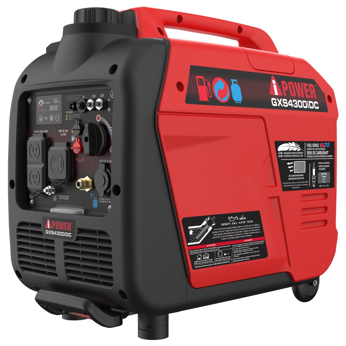 This A-iPower Dual Fuel Inverter Generator runs on gasoline or propane fuel, providing flexibility while on the road or during an emergency. a-ipower.com/products/gxs43… #portablegenerators #inverters #invertergenerators #aipowerup #portablepower