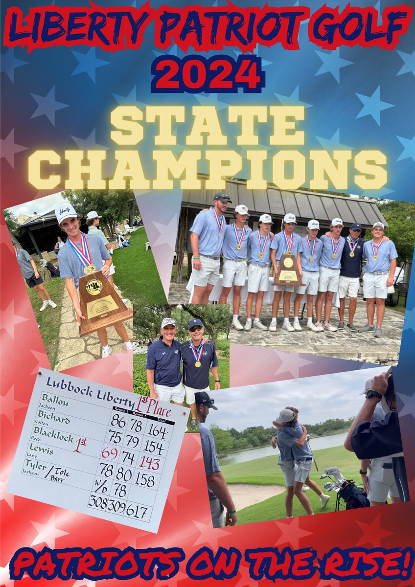 .<a href="/LibertyGolf_LCP/">Liberty Golf</a> In their inaugural season, the Liberty Patriots are 3A State Champions! Reed Blacklock is the 3A State Individual Champion! Congratulations on a job well done. #LCPfamily #BetterTogether