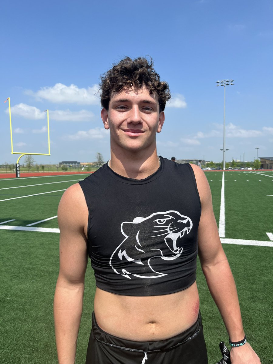 Rising senior and 2x first-team all-district selection Seth Jackson returns as a 2-way player for Frisco Panther Creek this season. In 2023, he made 132 tackles, 12 TFL, 3 PBU, 4 INT & a sack. On offense: 9TDs on 425 rushing and a TD on 273 receiving for the district champ.