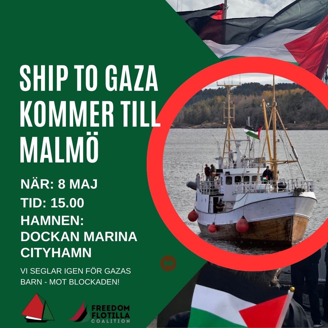 Ship To Gaza Sweden (@shiptogazaswe) on Twitter photo 2024-04-30 21:25:59
