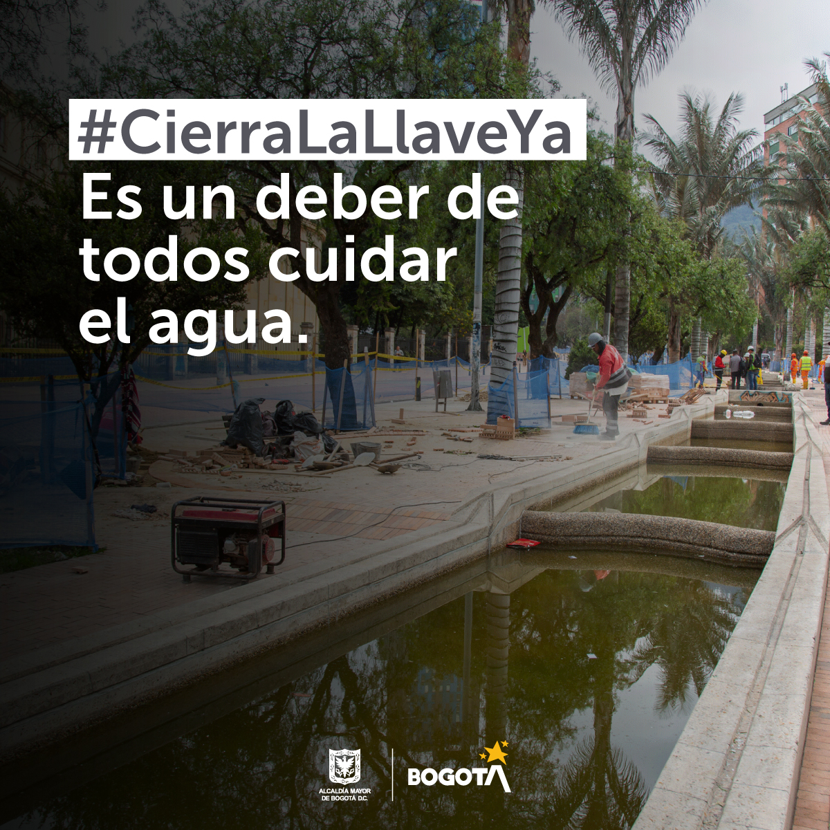 ¡Todo inicia desde casa! En el @IDUBogota garantizamos el buen estado de nuestros sistemas de almacenamiento y conducción del agua. Cada gota cuenta en este proceso de preservación de este recurso natural. #CierraLaLlaveYA