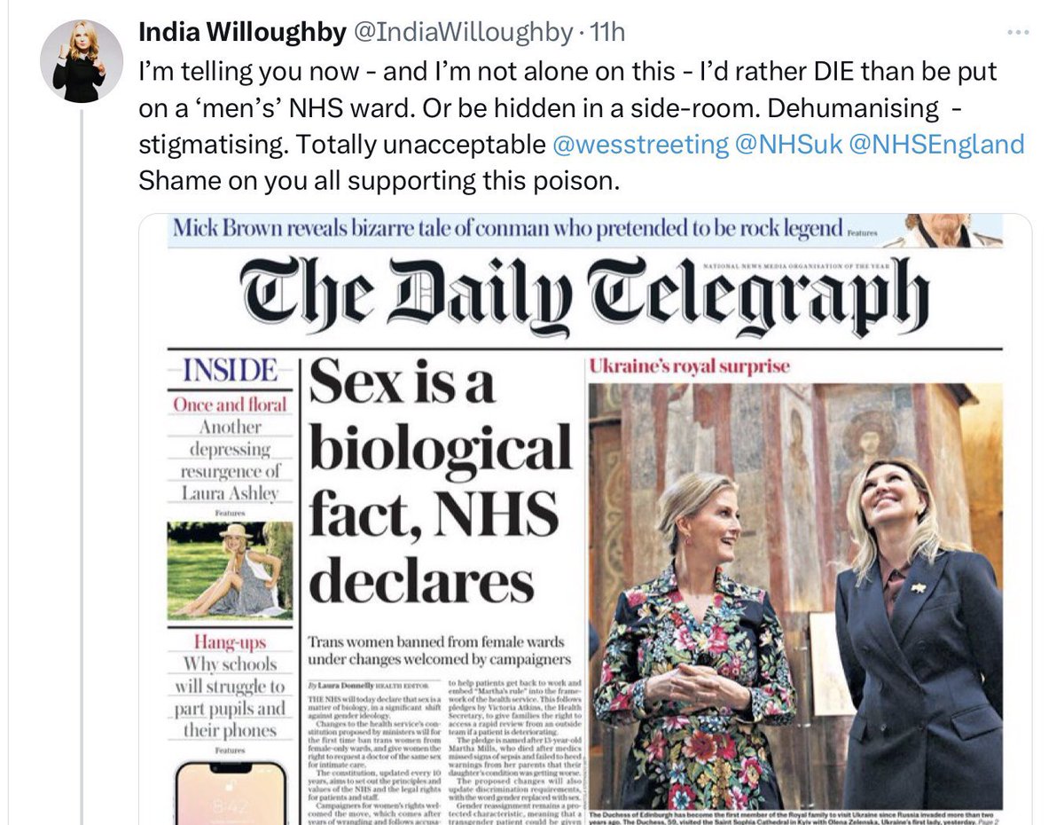 What Jonathan is saying is that he’s a sex pest who wants to be where the women are. @NHSEngland are doing a great job keeping this pervert away from actual women.