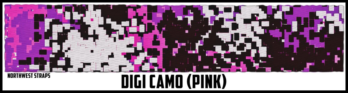 Think camo can't be fun? Think again! Our pink digital camo straps blend classic style with a bold twist. Perfect for making a statement! #UniqueDesign #FashionMeetsFunction
