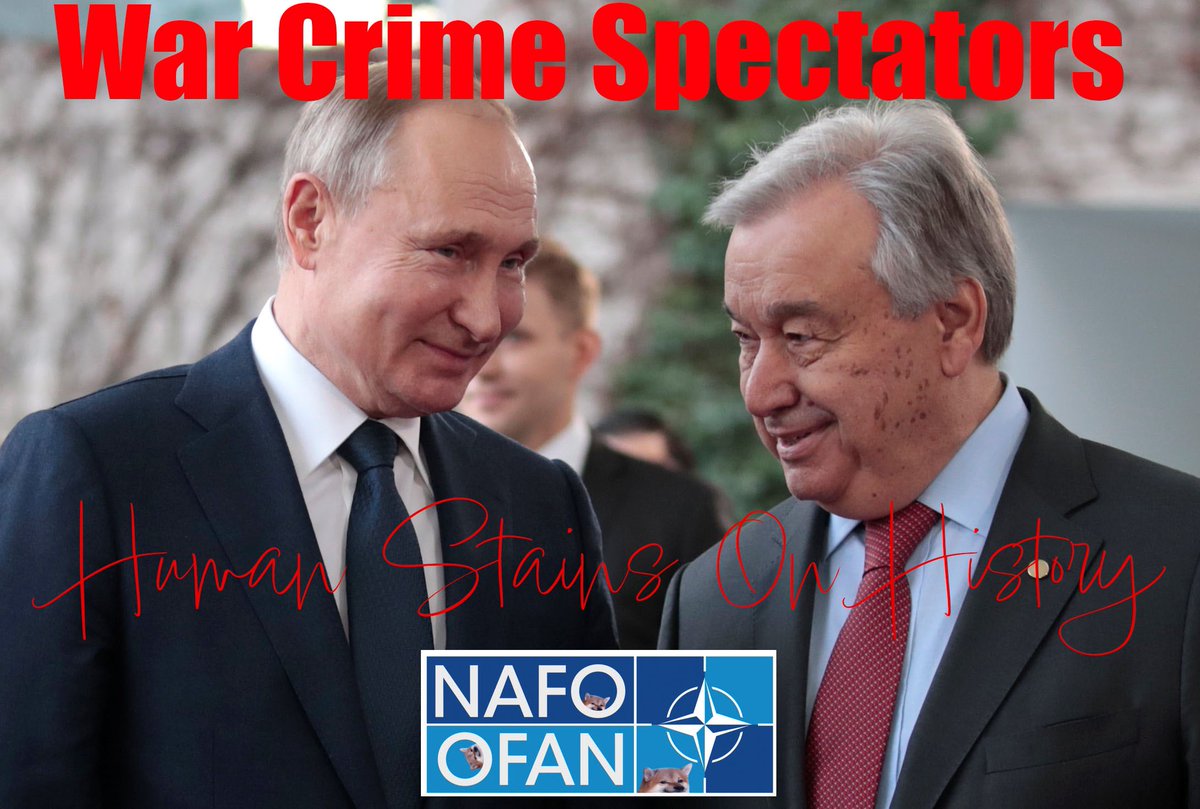 @antonioguterres But you don’t care about mass graves in Mariupol, Bucha and thousands of other graves from genocide in Ukraine?

War Crimes Spectators and Rantallions