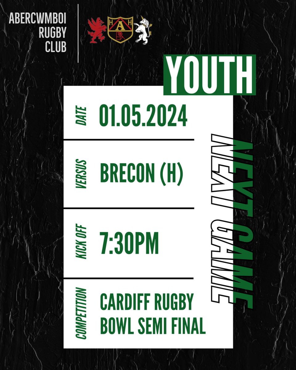 𝙉𝙀𝙓𝙏 𝙂𝘼𝙈𝙀 Tomorrow night we aim to finish the season with a final. Looking forward welcoming tough opposition @BRECONRFC Your support tomorrow night will be massive, get down and support the boys! #TheVillage