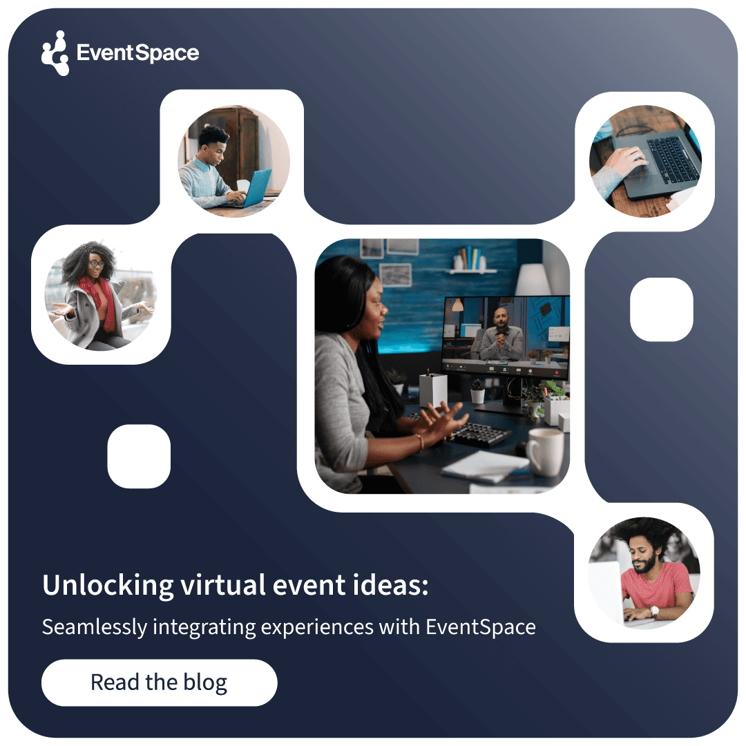 Bring your virtual event ideas to life with EventSpace! ✨ Our latest blog uncovers how to seamlessly integrate experiences for unforgettable B2B events and conferences. Read the blog: hubs.li/Q02vvwmj0 #VirtualEvents #EngageEmpowerExcel #VirtualEventIdeas #EventSpace