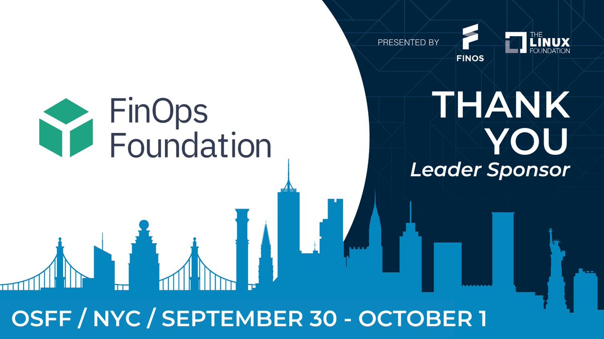 👏 BIG THANKS TO #finops for being a Leader Sponsor of our #OpenSource in #Finance Forum! Register NOW & join us in NYC in late September: 🎫 bit.ly/3JG5rAo #OSinFinance #OSFF2024 #financialservices #conference #regtech #developer #fintech