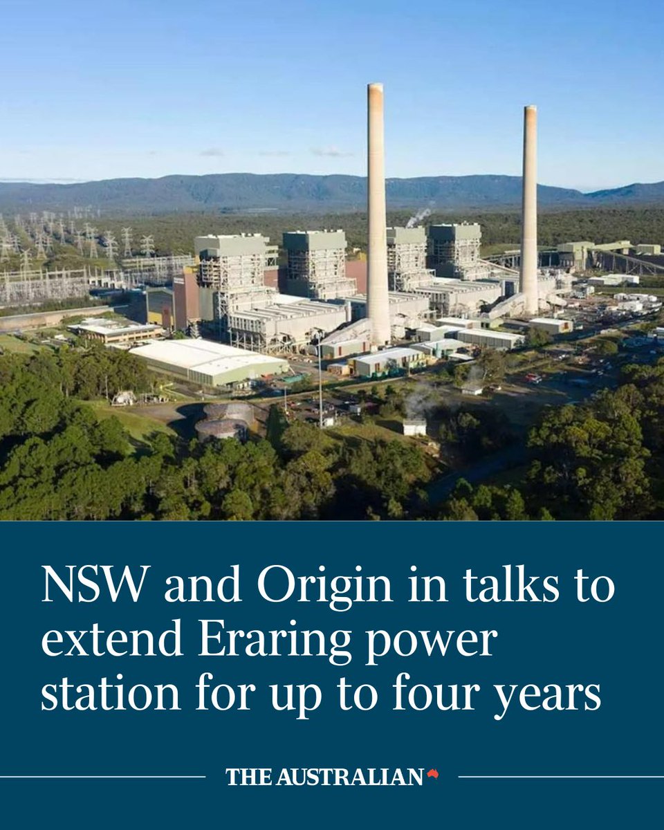 Australia’s biggest coal power station may stay open for four more years, with the NSW government working on the safety net solution to head off the threat of blackouts hitting the state’s electricity users. Read more: bit.ly/4a8oLRS