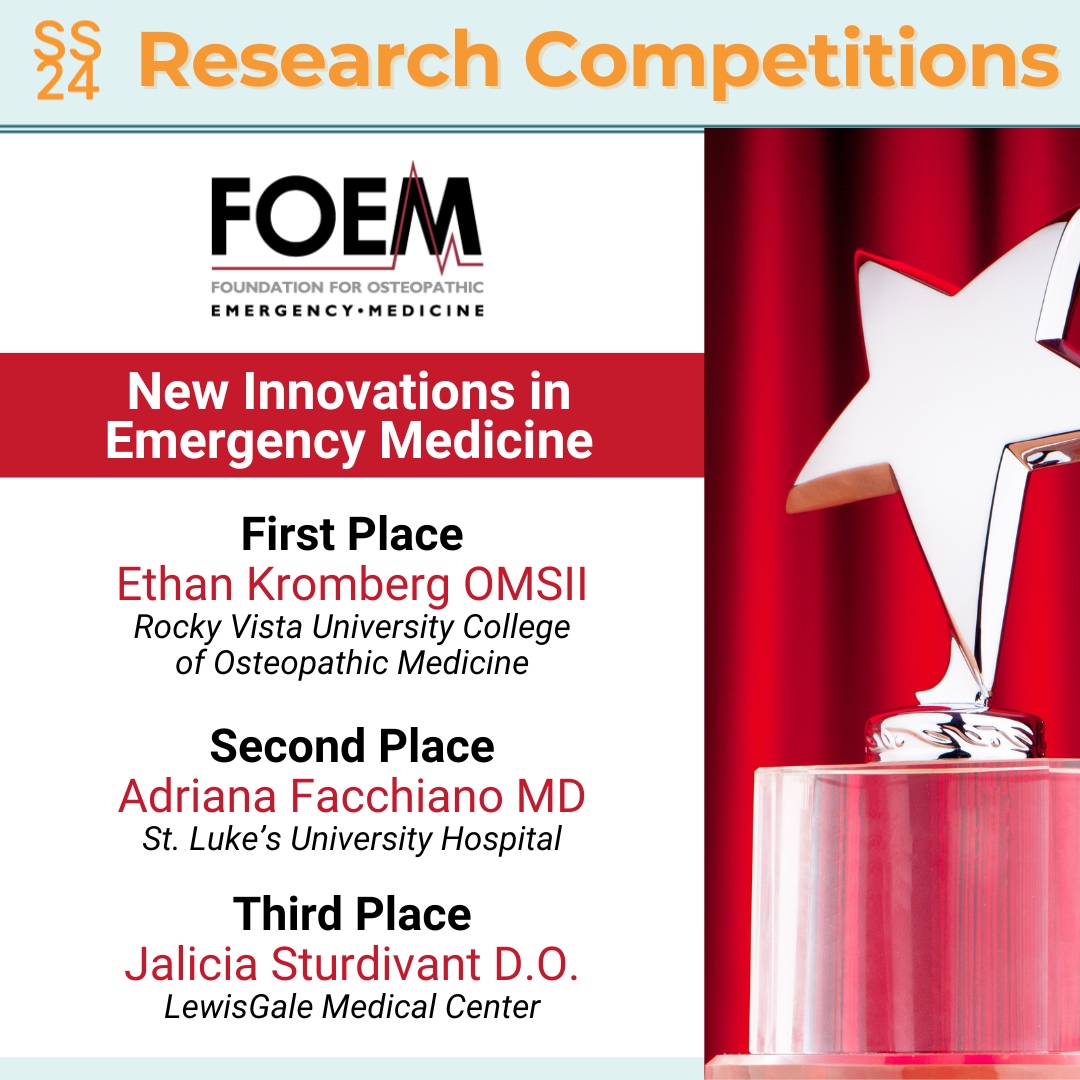 A round of applause for the winners of the #ACOEP24 New Innovations in Emergency Medicine Competition! The quality of submissions this year was phenomenal. We’re excited to see what groundbreaking ideas emerge next year! #ACOEPEducation #ACOEP #EmergencyMedicine #PatientCare ...