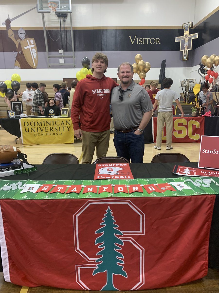 Congrats @PJernegan on your @SFGoldenKnights Signing Day @SFHSLaCanadaCA Proud of you on & off the field. @StanfordFball is getting an outstanding young man!