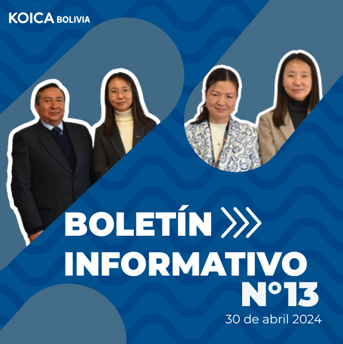 #BoletinInformativo
Te compartimos nuestro boletín informativo con todas las noticias relevantes del trabajo de KOICA en Bolivia.
#코이카 #코이카볼리비아 #볼리비아 #KOICA #KOICABolivia #Bolivia #CoreaDelSur #CooperaciónInternacional #BAAK #ExBecarios  #TICs #UNFPA #CEACOREA