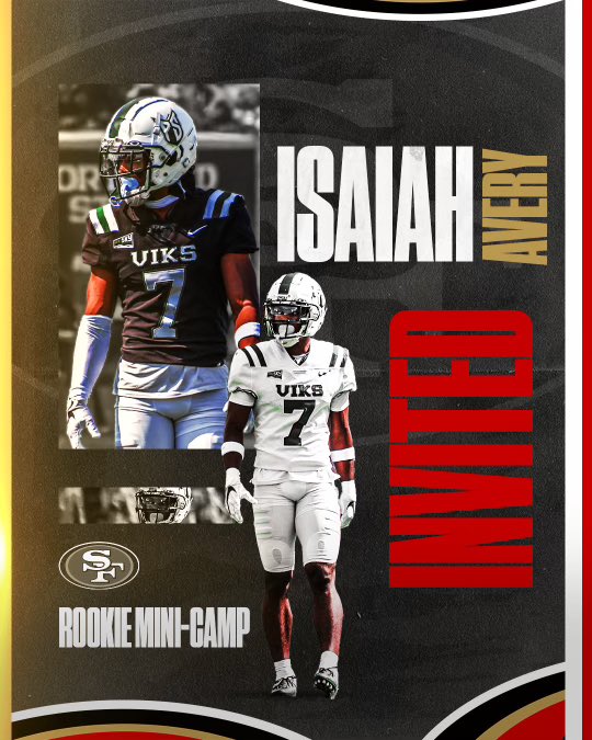 Portland State Football (@psuviksfb) on Twitter photo Going camping!
Good luck to <a href="/zayyy_21/">Isaiah Avery</a>, who has been invited to the <a href="/49ers/">San Francisco 49ers</a> Rookie Mini-Camp. 💚👐
#GoViks | #DefendTheShip Going camping!
Good luck to <a href="/zayyy_21/">Isaiah Avery</a>, who has been invited to the <a href="/49ers/">San Francisco 49ers</a> Rookie Mini-Camp. 💚👐
#GoViks | #DefendTheShip