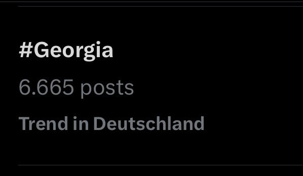 Alright #Tbilisi 

„Georgia 🇬🇪“ is trending on X in Germany 🇩🇪. 

We are with you, guys 🇪🇺🫶

#FckRussia